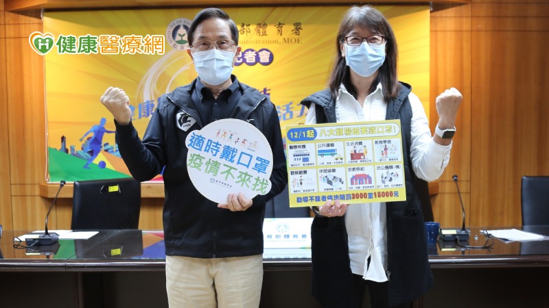 秋冬防疫 新運動場館防疫指引:這些情形可不戴口罩