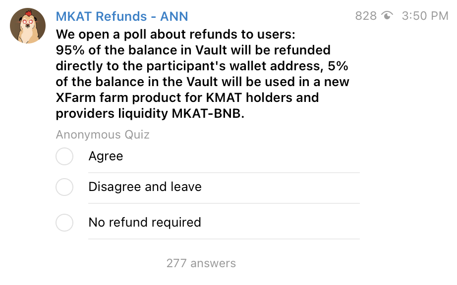 Meerkat Finance poll