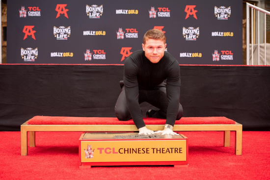 HollyGold聯手好萊塢TCL中國戲院 為世界輕中量級拳王 Canelo打造好萊塢式加冕儀式