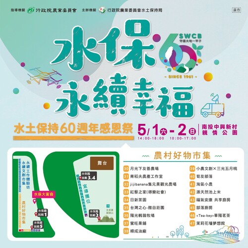 南投中興新村農村好物市集 51連假作伙來-好禮三重送/波新聞