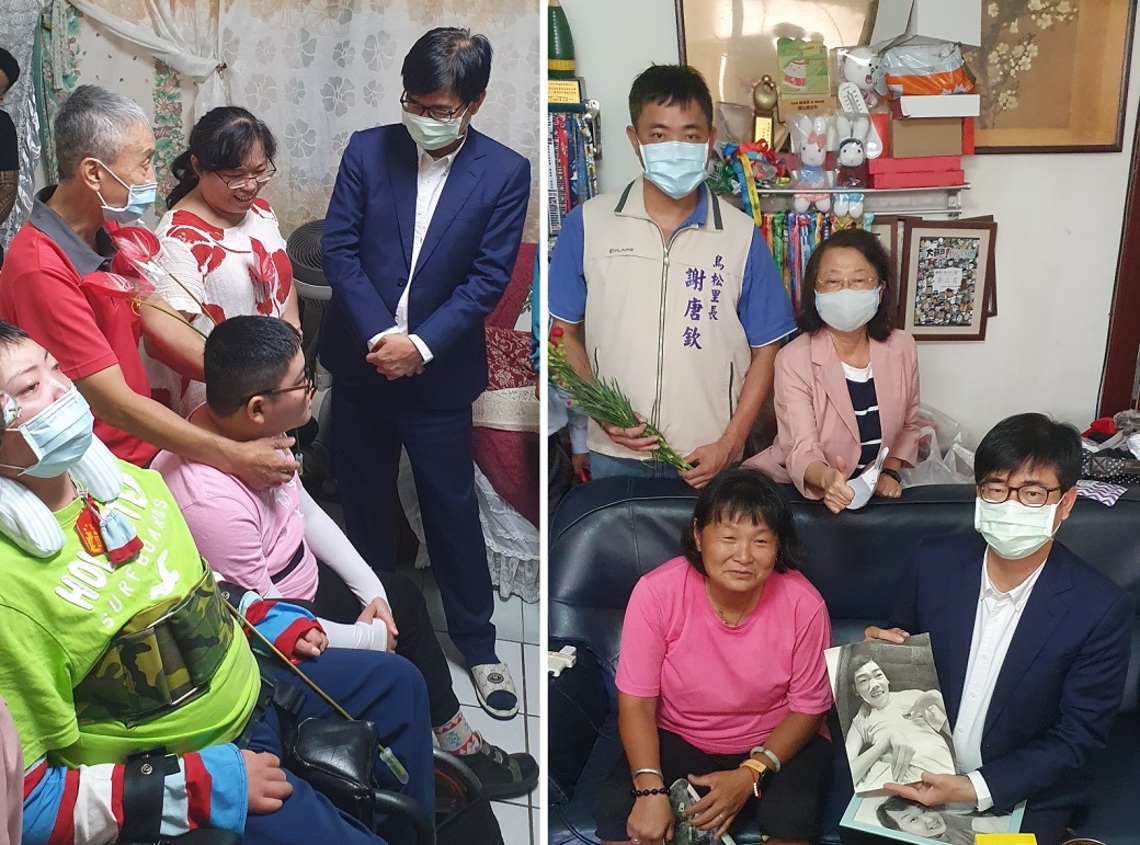 照顧身障兒逾20年 獲全國十大傑出愛心媽媽「慈暉獎」 陳其邁親訪得獎媽媽林怡利、陳嘉齡 讚賞堅毅母愛/波新聞