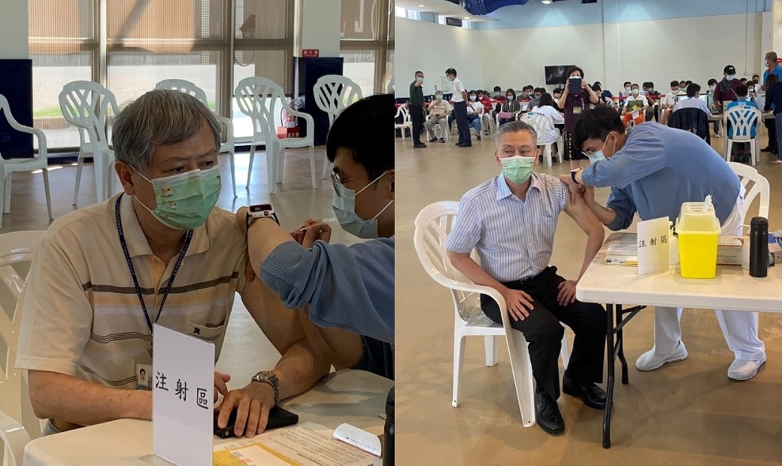 港務公司董事長與總經理率隊施打COVID-19疫苗 落實國際商港相關業者防疫和作業安全/波新聞