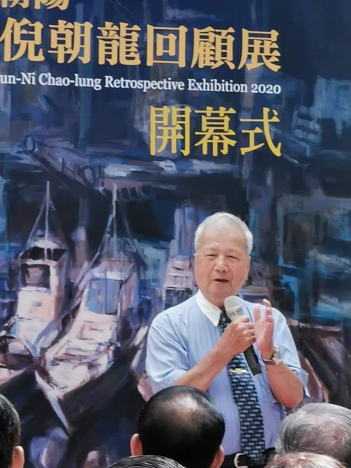 倪朝龍去年6月在台中大墩文化中心舉行回顧展.
