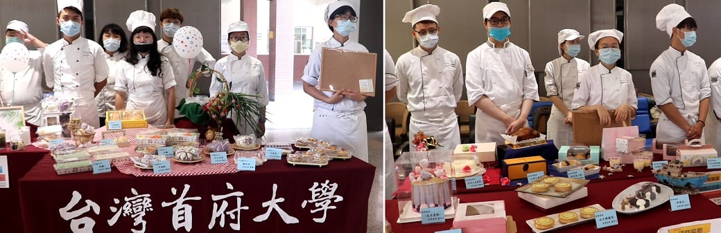 可能是 2 個人、大家站著、室內和顯示的文字是「 SE 台灣首府大學」的圖像