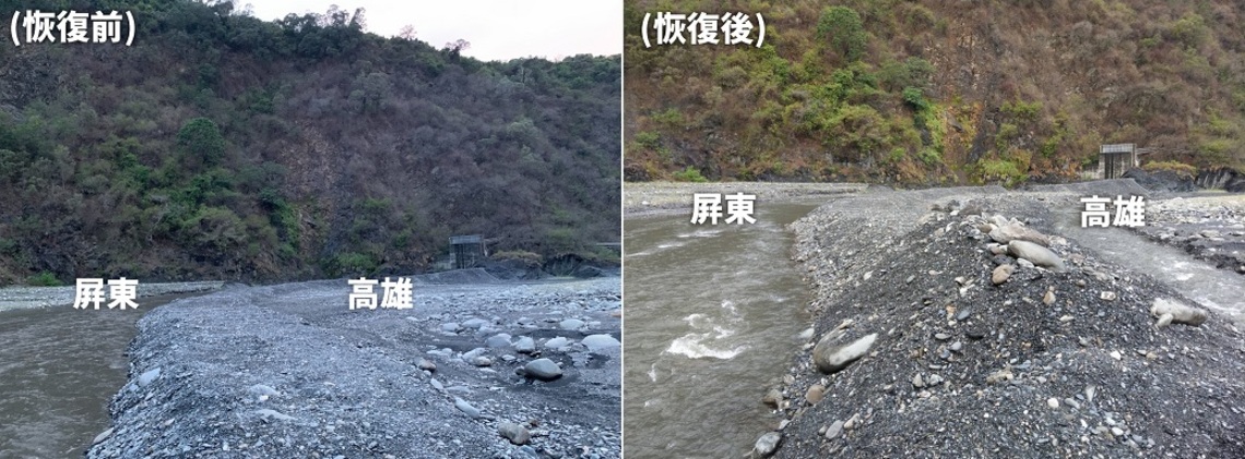 兼顧高屏用水！水利局出動機具夷平濁口溪土堤 恢復河川原貌／波新聞