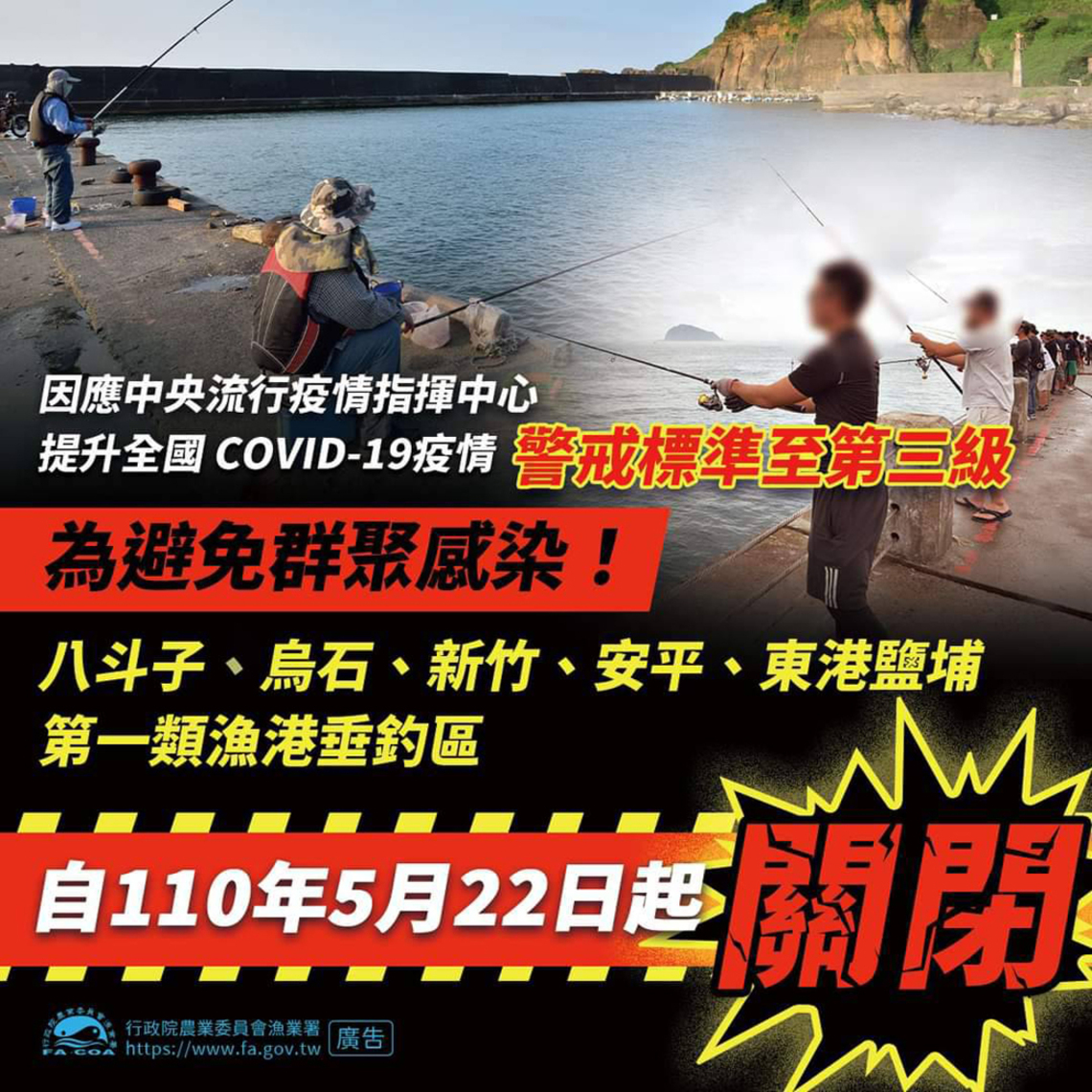 因應新冠肺炎疫情升溫 安平漁港垂釣區全面關閉/波新聞