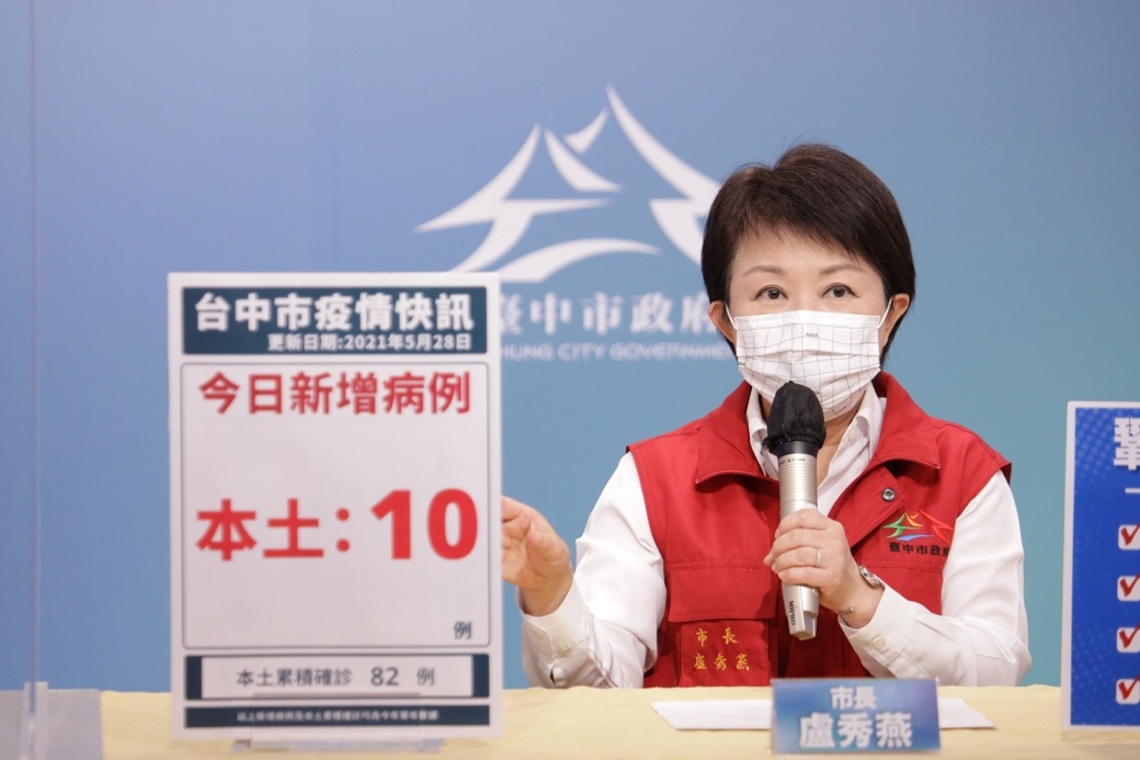 台中新增10本土確診    盧秀燕：台中疫調到哪公布到哪／波新聞