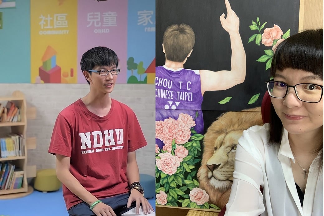 可能是 2 個人和大家站著的圖像