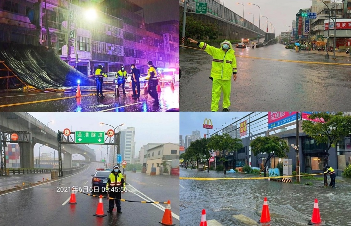 高雄鋒面影響雨襲    警察堅守崗位守護市民／波新聞