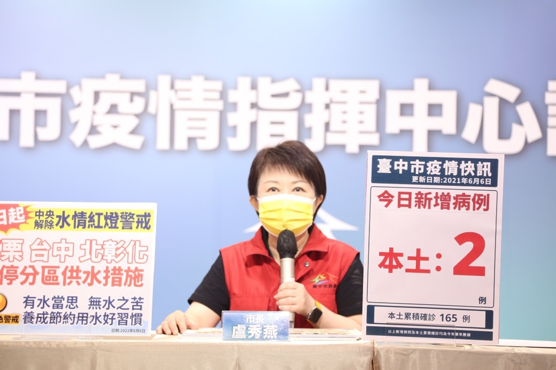 台中今增2確診 持續精準疫調 盧秀燕:讓民眾盡早安心/波新聞