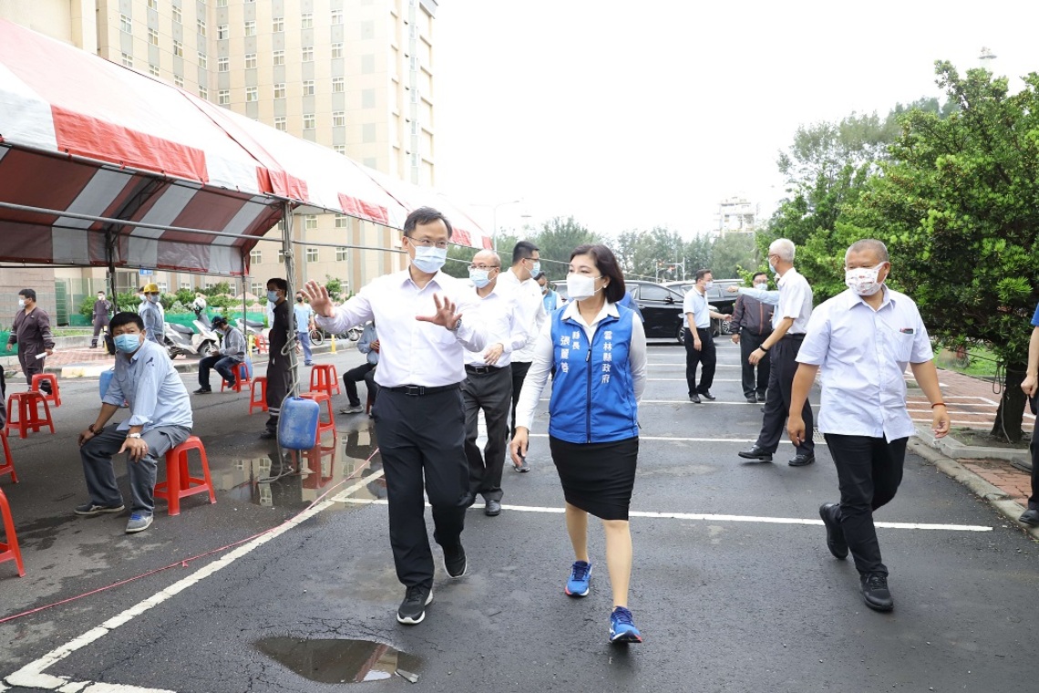 張麗善視察麥寮六輕普篩情形 感謝長庚醫護團隊進駐協助/波新聞