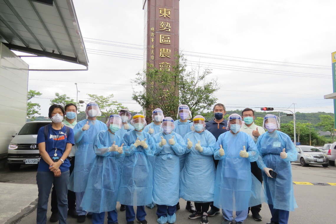 臺中慈濟協助東勢快篩　果菜市場179人皆陰性
