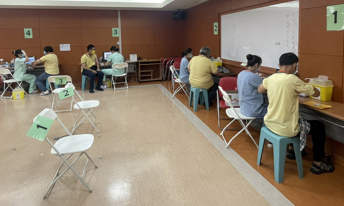 臺南果菜批發市場人員23日全面施打疫苗/波新聞