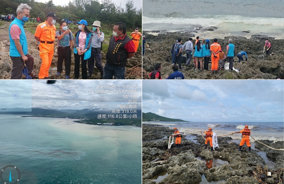 中油油污漂至恆春沿岸 海委會及各單位擴大應變能量/波新聞巷