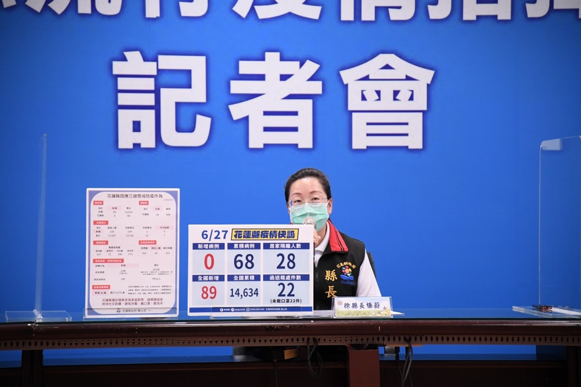 花蓮維持零確診 徐榛蔚向中央喊話:盡快開放地方政府購買疫苗提升接種覆蓋率/波新聞