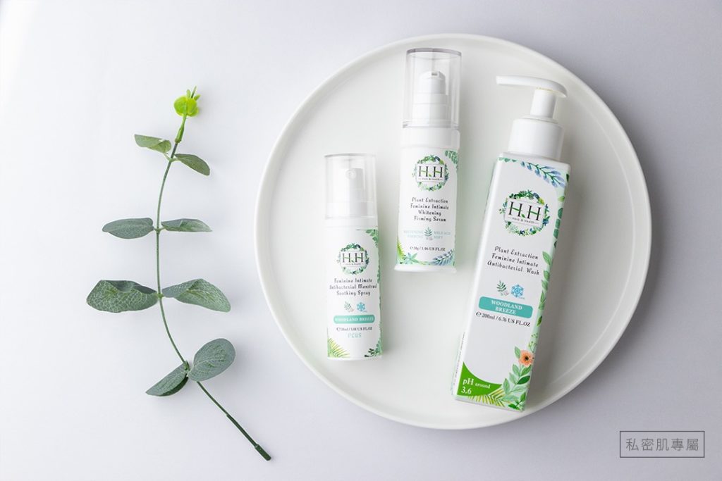 HH品牌標榜「Herb草本&Health健康」  照片提供 HH私密肌保養品