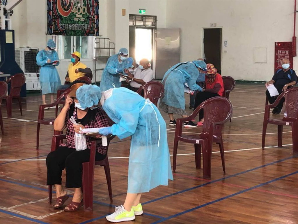 疫苗注射現場