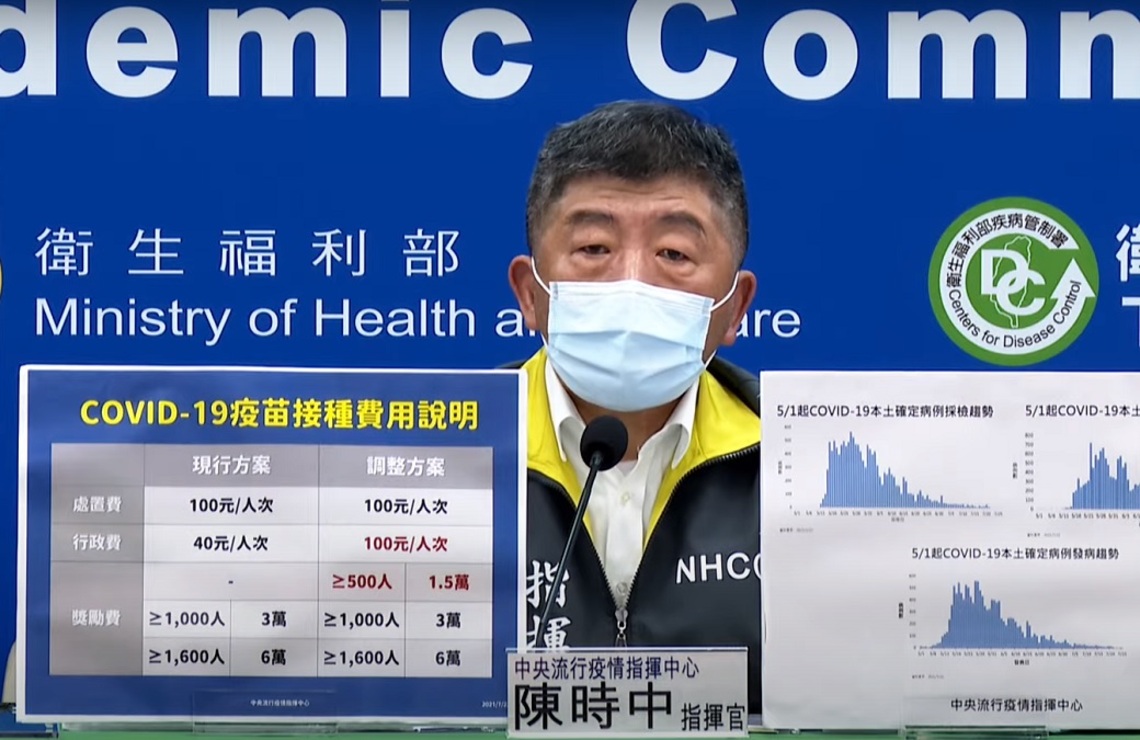 指揮中心：我國莫德納疫苗接種間隔   係參考國際間接種建議並經專家討論後審慎研訂