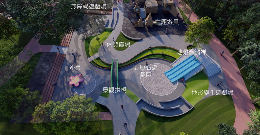 工區二兒童遊園地模擬圖