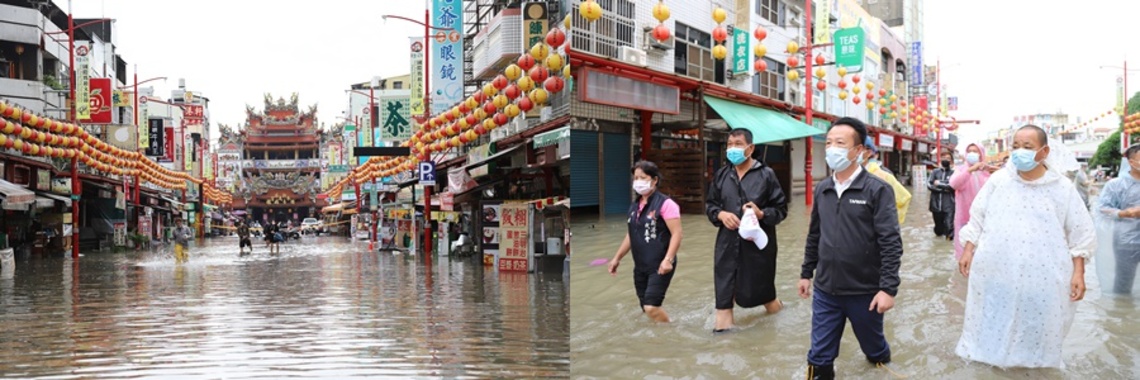 嘉義縣長視察新港淹水情形 出動抽水機助鄉親盡速整理家園/波新聞