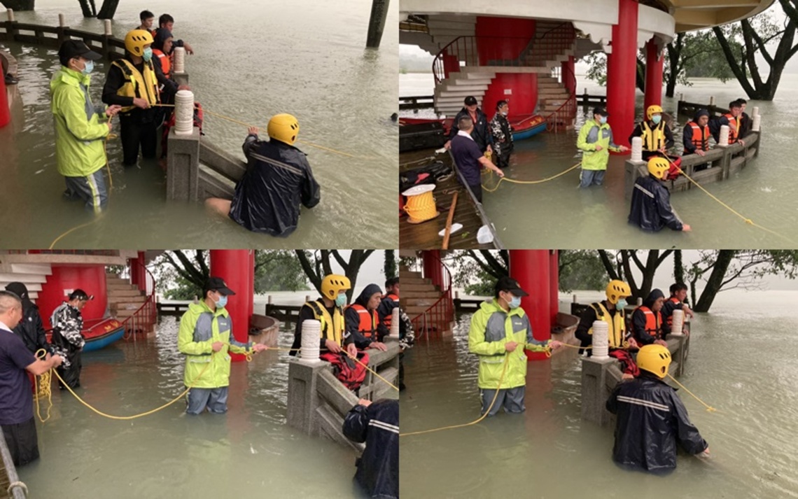 嘉義縣大埔鄉湖濱公園附近 有民眾不慎滑落水中 目前搜救中／波新聞