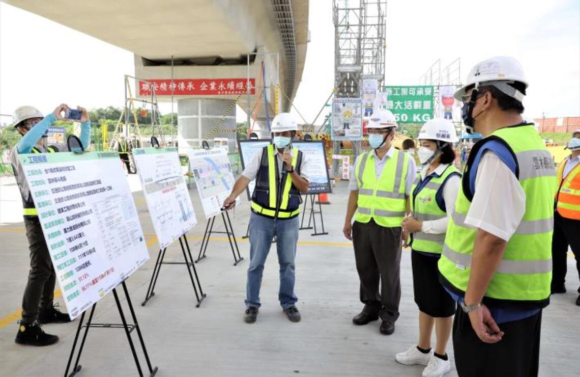 關心施工進度 張麗善縣長視察台1線虎尾溪橋改建工程/波新聞