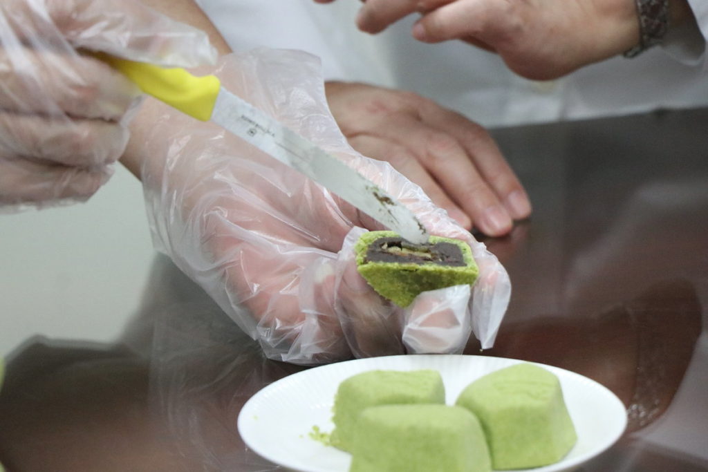 棗茶趣創意堆疊餅橫切面