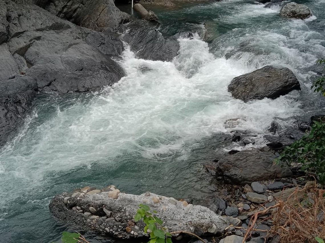 豪雨多日之後海神宮溪水並沒有渾濁,注目於水有益身心 /波新聞