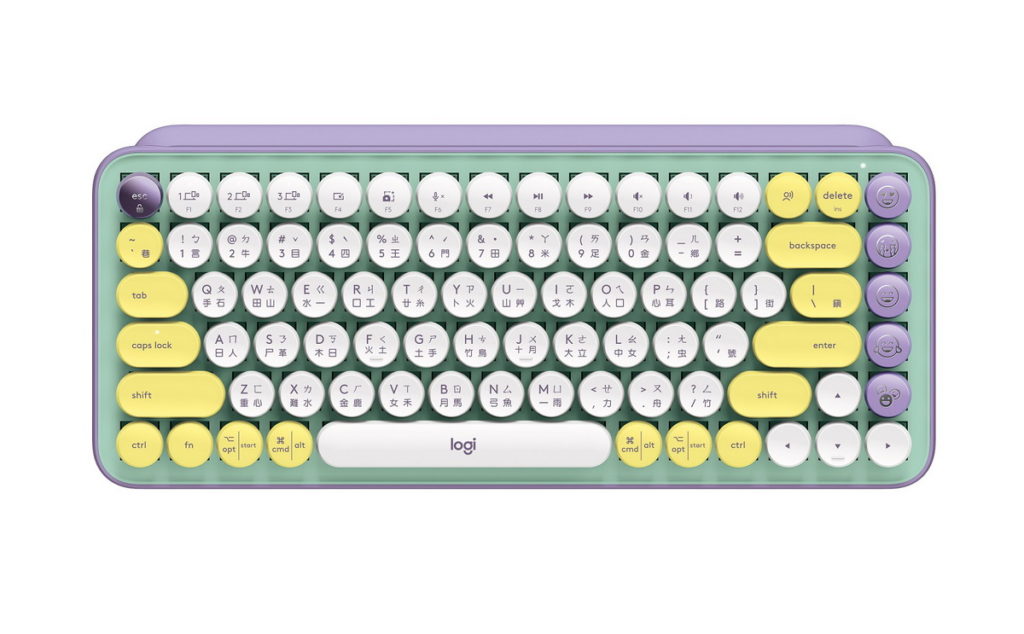 「Logitech羅技POP KEYS無線機械式鍵盤」夢幻紫