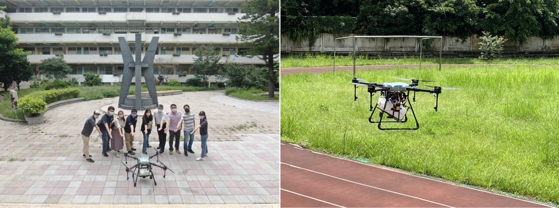 瑠公國中校園防疫消毒 新興科技無人機派上用場/波新聞