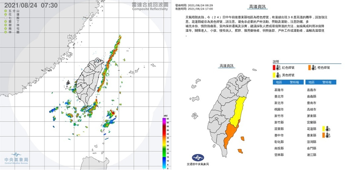 高溫悶熱 留意山區午後雷陣雨