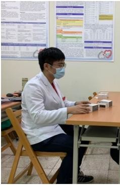 吳同學參與公衛志工服務