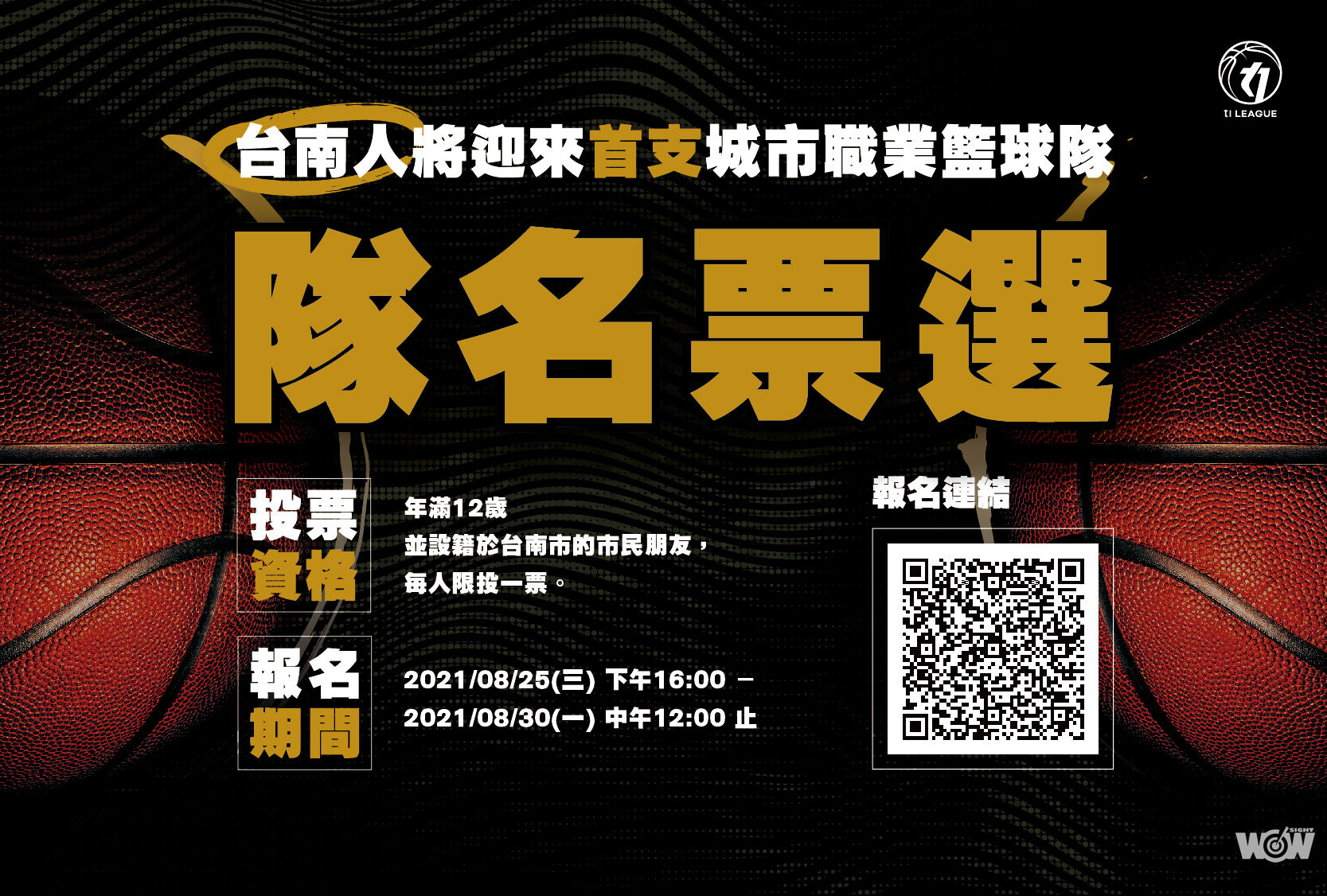 《籃球》臺南職籃隊 自己的隊名自己投