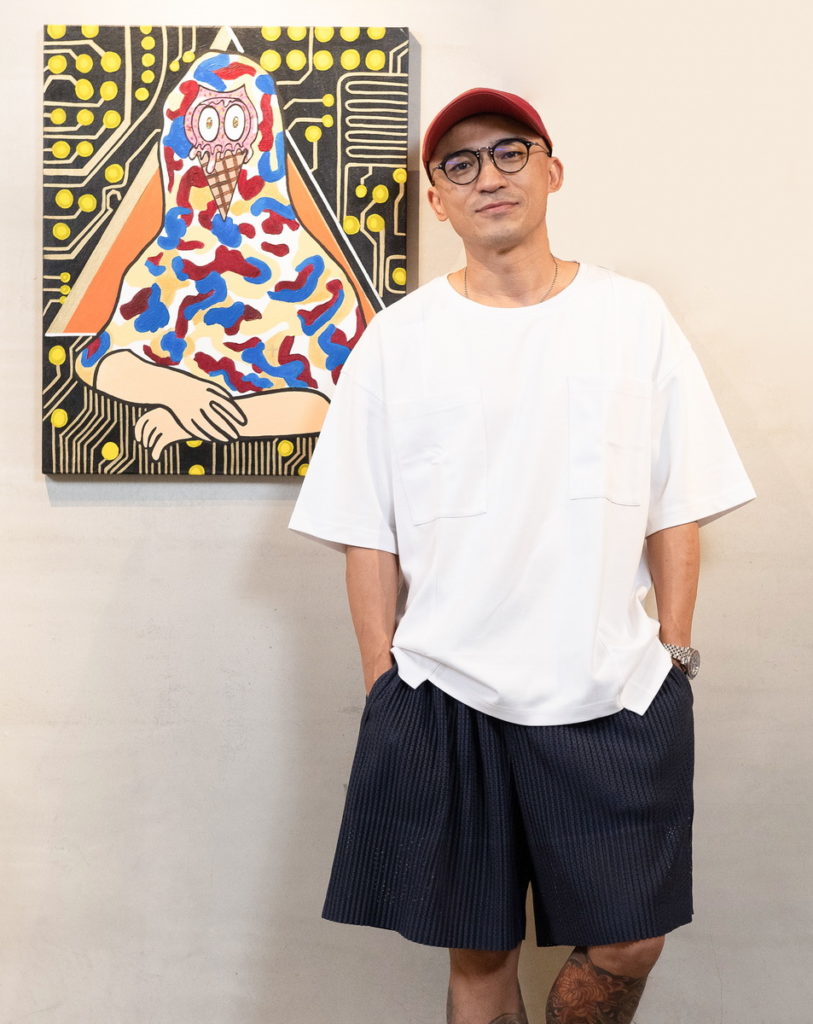 小馬(倪子鈞)以最廣為人知的「蒙娜麗莎」為靈感,承襲一貫繽紛多彩的潮流風格,讓蒙娜麗莎換上迷彩新裝
