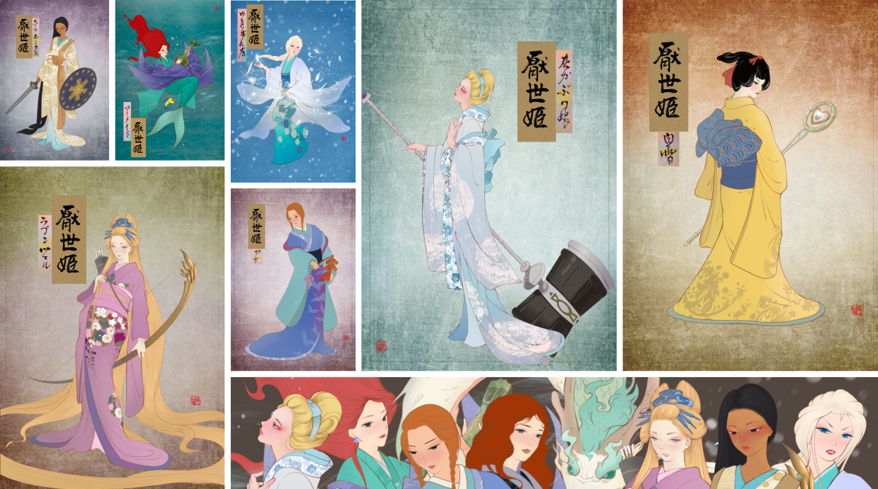 藝術家辜琪鈞創作《エンセイキ 厭世姬》系列NFT,限量各一件,限時競標,同時開放商業IP授權合作