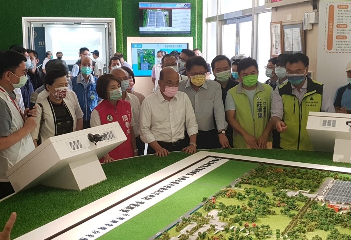 蘇揆親臨東海豐農業循環園區 期勉台糖加速全面改建豬場