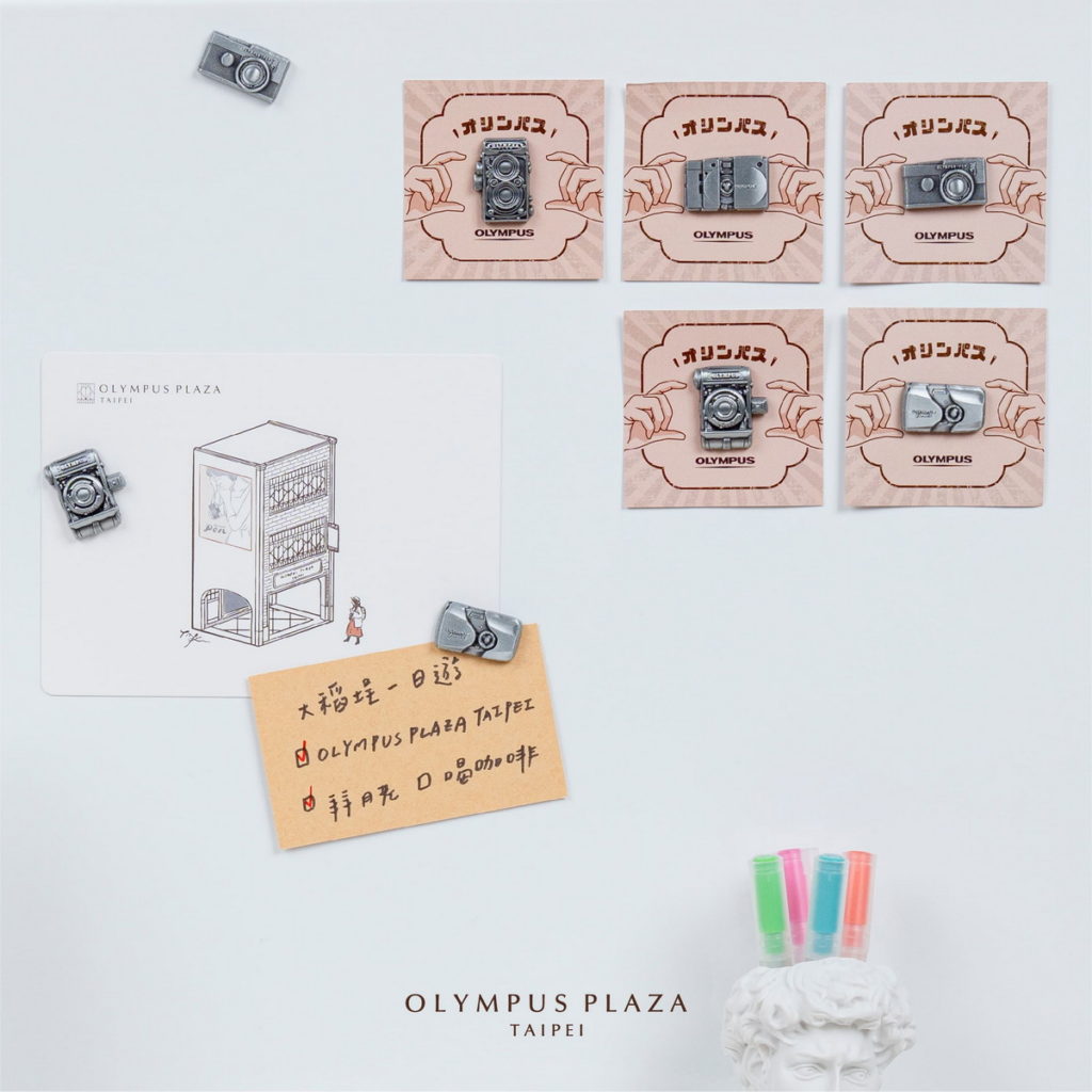 全新周邊商品Olympus復刻造型磁鐵 (共5款)建議售價NT$150(單入)