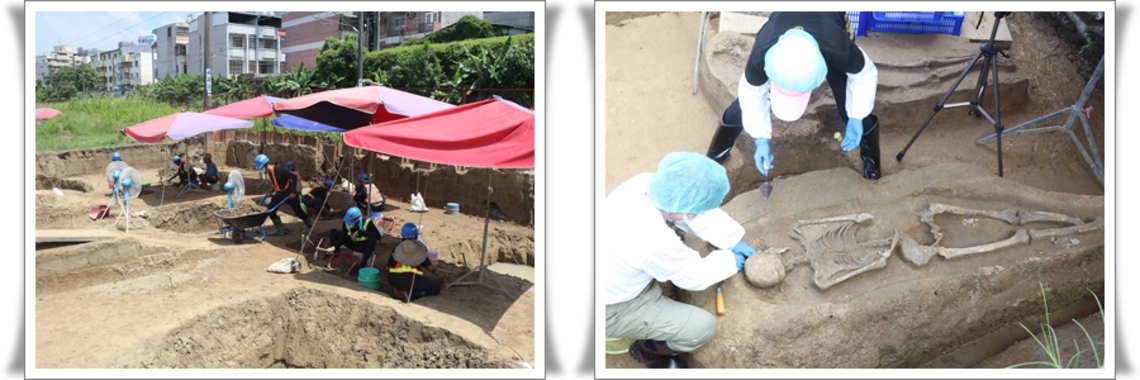 嘉義市首次出土史前遺址 墓葬兩具人骨骨骸／波新聞
