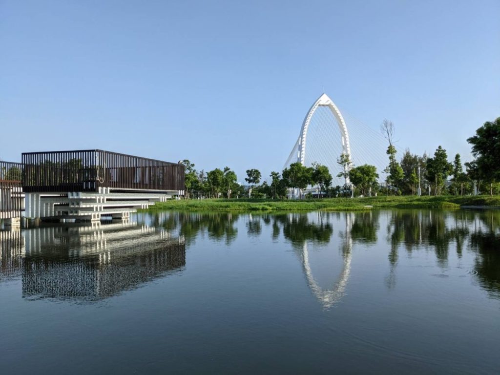 台中水湳中央公園所在的水湳經貿園區,在綠地、建設題材帶動下,房市話題性不斷。 (圖片永慶不動產提供)