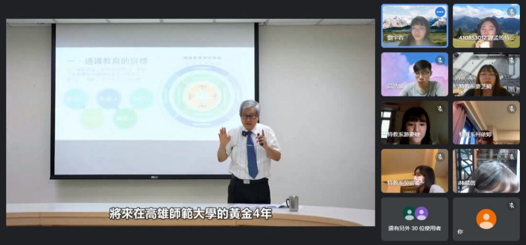 吳校長期勉新生好好學習，做一個「五全」的人