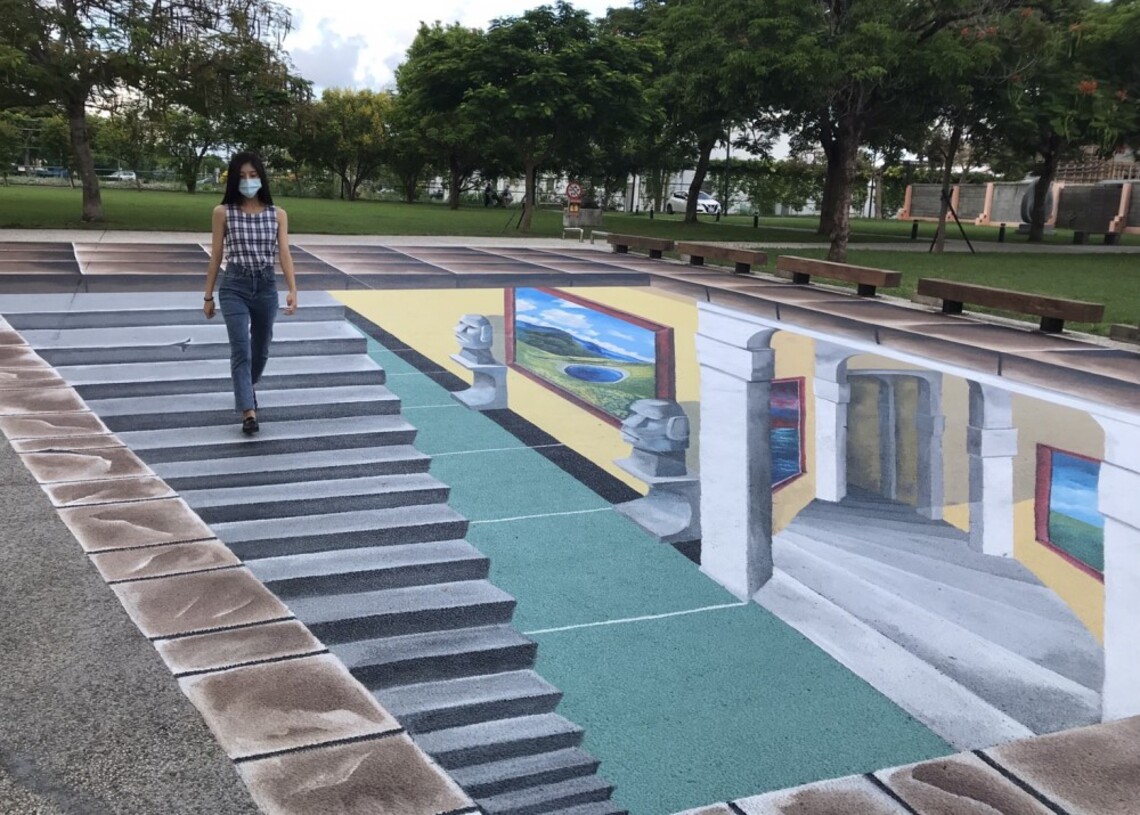 臺東美術館驚現地下展廳 歡迎走入3D地下藝廊