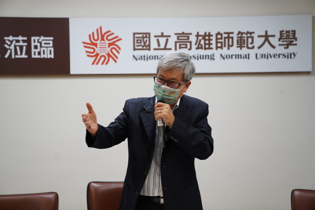 吳校長致詞感謝所有捐贈者對高師大的鼎力支持