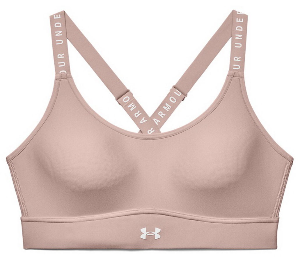 女 UA Infinity 中衝擊運動內衣 粉 $1,480