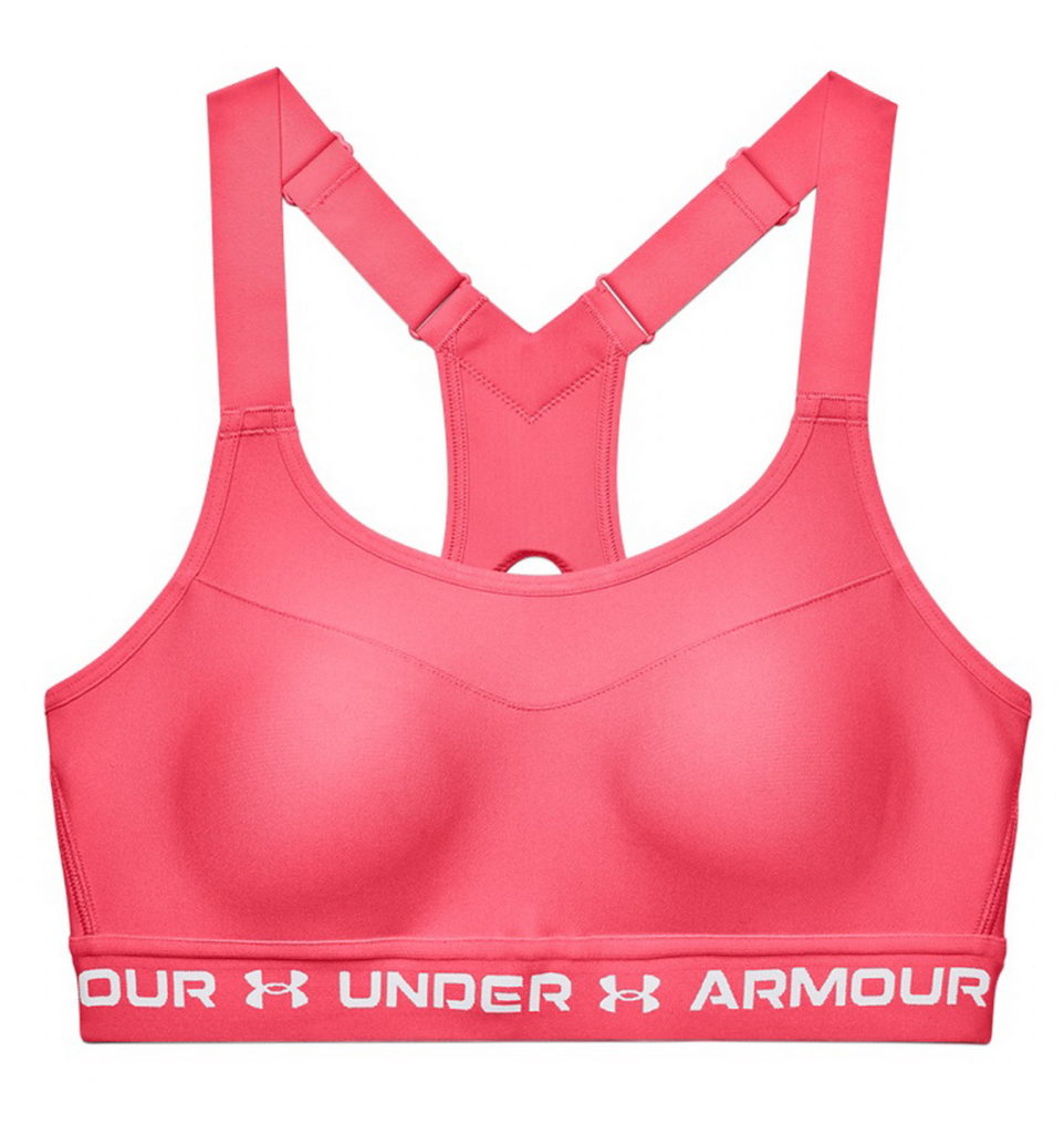 女 UA Crossback 高衝擊運動內衣 粉橘 $1,880