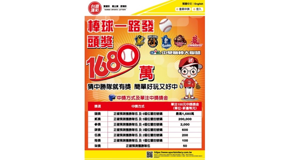 中秋職棒星光熠熠 投注運彩添節趣