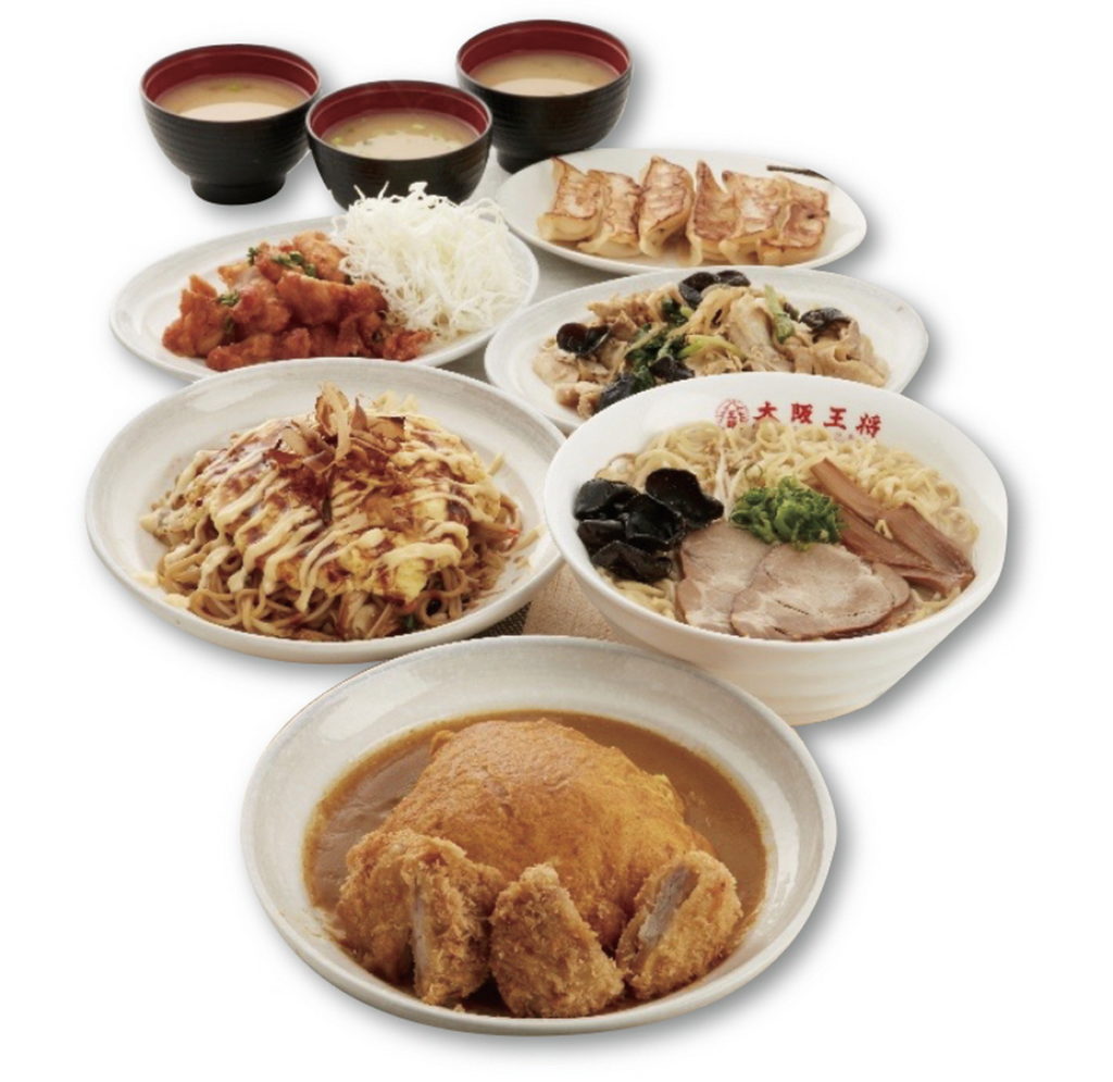 Global Mall板橋車站推大阪王將「季節三人食事」原價1,025元,優惠價940元