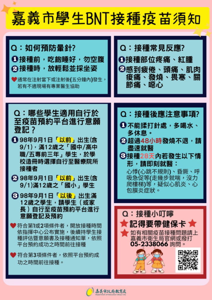 BNT 施打措施