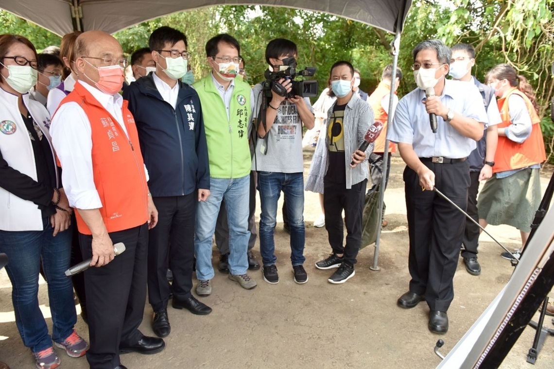 陪同蘇揆視察橋科建設    陳其邁：感謝中央全力支持高雄發展