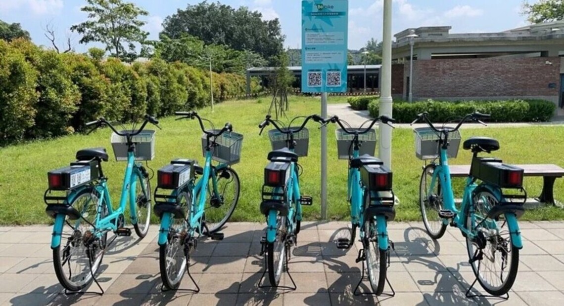 台南水道園區供電動車租遊