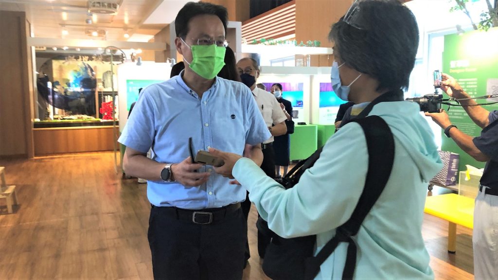 南屯國小校長蔡承憲分享闖關體驗心得。（圖/慈濟基金會提供）
